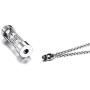 Silver Hourglass Glass Urn Necklace for Ashes Cremation Pendant Memorial Jewelry dad mom