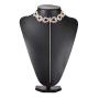 Fstrend Boho Sparkly Crystal Choker Long Necklaces Infinity Rhinestones Pendant Gold Hollow Carving Flowers Necklace Festival Party Halloween Fashion Jewelry Accessories for Women and Girls