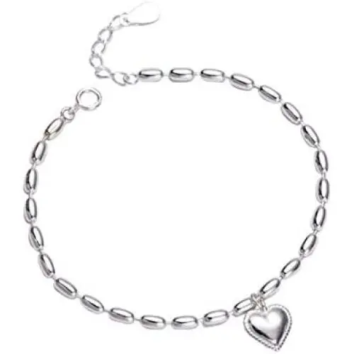 SLUYNZ Heart Bracelet for Women Teen Girls Sterling Silver Adjustable Endless Love Heart Link Bracelet SLUYNZ Heart Bracelet for Women Teen Girls Sterling Silver Adjustable Endless Love Heart Link Bracelet