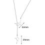KUIYAI Happiness Serotonin Molecule Dopamine Molecule Lariat Y Necklace Molecular Structure Pendant Necklace Science Geek Jewelry Chemistry Lovers Gift