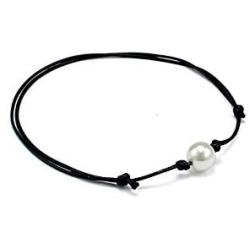 Fuqimanman2020 Single Handmade Leather Pearl Bracelet Necklace Jewelry Set