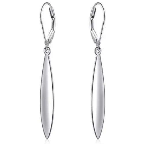 S925 Sterling Silver Vertical Dangle Drop Earrings Gifts for Women Men S925 Sterling Silver Vertical Dangle Drop Earrings Gifts for Women Men
