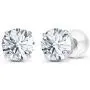 Solid 14K Yellow or White or Rose Gold 6mm Round Genuine Birthstone Gemstone Prong Set Stud Earrings For Women and Girls Solid 14K Yellow or White or Rose Gold 6mm Round Genuine Birthstone Gemstone Prong Set Stud Earrings For Women and Girls