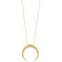 gorjana Womens Cayne Crescent Moon Pendant Necklace, 26 inch Long Delicate Strand Chain