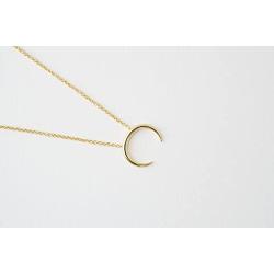 HONEYCAT Tiny Crescent Horn Necklace in Gold, Rose Gold, or Silver | Minimalist, Delicate Jewelry