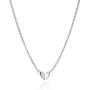Molly B London Sterling Silver Necklace for Teenage Girls with First Diamond Heart - Perfect Birthday Gift