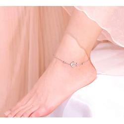 S925 Sterling Silver Anklet for Women Girl Boho Beach Charm Adjustable Foot Ankle Bracelet Jewelry Birthday Gift