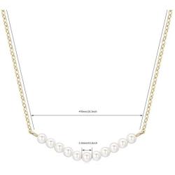 Rhinelife Layered Dainty Circle Chokers Necklace Y Pendant Handmade 14K Gold Plated Rectangle Bar Long Necklace for Women Simple Boho Jewelry Gift