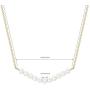 Rhinelife Layered Dainty Circle Chokers Necklace Y Pendant Handmade 14K Gold Plated Rectangle Bar Long Necklace for Women Simple Boho Jewelry Gift