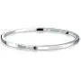 Personalized Engravable Plain Solid Flat Round Stackable Smooth Polished Bangle Bracelet For Women 925 Sterling Silver