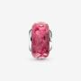 PANDORA Wavy Pink Murano Glass