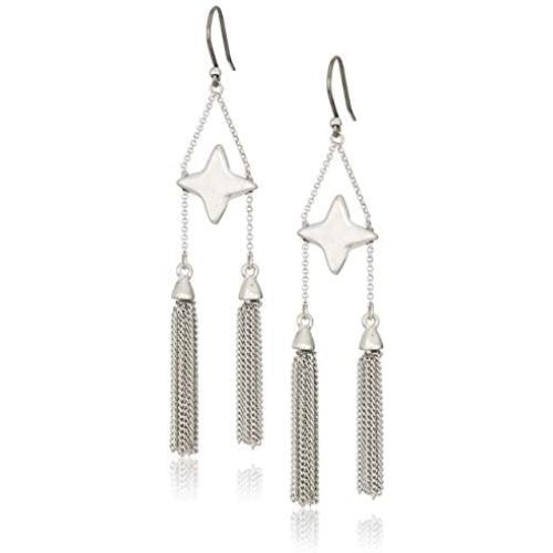 Lucky Brand Star and Tassel Arch Earrings