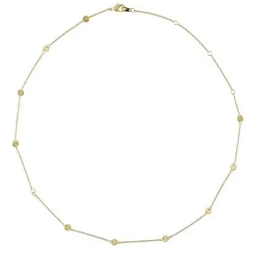 HONEYCAT Milky Way Disc Chain Necklace in Gold, Rose Gold, or Silver | Minimalist, Delicate Jewelry