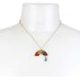 Betsey Johnson Rainbow Pendant & Stud Earrings Set