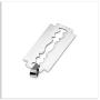 Xusamss Punk Jewelry Stainless Steel Razor Blade Tag Pendant Necklace,24'' Box Chain