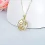 14K Solid Gold Mermaid Necklace Whale tail Pendant Necklace Moissanite Necklaces for Women Dainty Pendant Necklace Yellow Gold 18'' 14K Solid Gold Mermaid Necklace Whale tail Pendant Necklace Moissanite Necklaces for Women Dainty Pendant Necklace Yellow Gold 18''