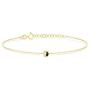 GELIN Yin Yang Charm Bracelet in 14k Solid Gold - Handmade Dainty Jewelry for Women - 14k Yellow Gold Couple Chain Bracelet - Friendship, Relationship Gift