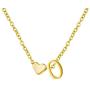 Gold Heart Initial Necklace for Teen Girls,Dainty Personalized Letter Heart Choker Necklace Gift for Women Necklace Jewelry