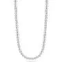 Miabella 925 Sterling Silver Italian Handmade 4mm Bead Ball Strand Chain Necklace for Women 16, 18, 20 Inch Made in Italy