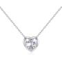 925 Sterling Silver Heart Pendant Necklace For Women Cute Love Heart Necklace Dainty Heart Choker Necklace For Anniversary Birthday Gifts, Jewelry for Mother Girlfriend