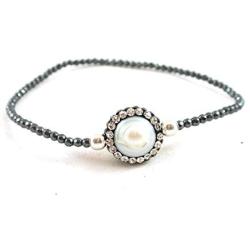 The Island Pearl Hematite and Pearl Bracelet