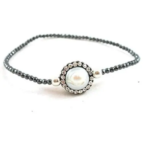 The Island Pearl Hematite and Pearl Bracelet