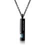 YSAHan Cube Urn Necklaces for Human Crystal Birthstone Cremation Locket Keepsake Ashes Jewelry-Always on My Mind Forever in My Heart