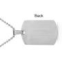 Bling Jewelry Unisex Personalize Customizable Medical Identification Doctors Medical Alert ID Dog Tag Steel Pendant Necklace for Men Women 20 Inch Chain SM MED LG