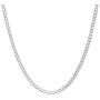 Authentic Solid Sterling Silver Cuban Curb Link .925 Rhodium Necklace Chains 2MM - 8.5MM, 16'' - 30'', Silver Chain for Men & Women, Made In Italy, Next Level Jewelry