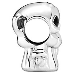 Woman, The Child, Black Enamel Charm fits Pandora Charms Bracelets for Woman-925 Sterling Silver Dangle Pendant Bead