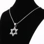 COTTVOTT Charm Star of David Pendant Necklace Stainless Steel Link Chain for Men Jewish Jewelry