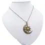 MIXIA Vintage Bronze Crescent Moon and Sun Pendant Necklace Retro Swirl Filigree Unisex Jewelry Gifts MIXIA Vintage Bronze Crescent Moon and Sun Pendant Necklace Retro Swirl Filigree Unisex Jewelry Gifts