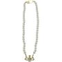 EFDF Vivienne Westwood Gold Saturn Pearl Necklace Rhinestone Imitation Necklace with Special Box for Women and Girls