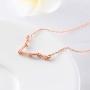 NEIQII Zodiac Constellation Necklace, Cute Necklaces, Rose Gold Necklaces for Women, Gift for Women Necklace Jewelry, 18 Inch