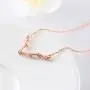 NEIQII Zodiac Constellation Necklace, Cute Necklaces, Rose Gold Necklaces for Women, Gift for Women Necklace Jewelry, 18 Inch