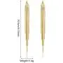 Boho Long Tassels Dangle Drop Metal Chain Earrings, Simplicity Punk Gold Silver Stud Earrings for Women Teenage Girls Wedding Party Gifts