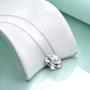 POPLYKE Sunflower Pearl Necklace for Women AAAA Pearl Choker Sterling Silver Lotus Flower Necklace for Women