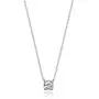 Platinum or Gold-Plated Sterling Silver Round-Cut Swarovski Zirconia Solitaire Pendant Necklace Platinum or Gold-Plated Sterling Silver Round-Cut Swarovski Zirconia Solitaire Pendant Necklace