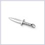 Fusamk Fashion Titanium Steel Dagger Tag Pendant Knife Necklace