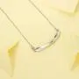 Balance Tube Bar Necklace,Sterling Silver Bar Pendant 18'' chain,Dainty Geometric Horizontal Necklace for Women Men,Stick Charm Minimalist Bar Jewelry Birthday Gift(with gift box)