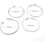 Suyi Womens Bangle Bracelet Set Open Adjustable Cuff Bracelet Wire Stackable Wrap Jewelry