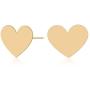 NIEVOS JEWELRY 24k Gold Plated Earring 24k Gold Plated, Thin Design Heart Shaped Earring. Love And Joy Handmade Gift Jewelry Made By Women Designer Love For Her