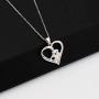 BEKECH Otter Necklace Otter Lovers Gifts Just A Girl Who Lovers Otters Sea Animal Heart Pendant Jewelry Gift for Women Girls Friends Family Otter Girls Gift