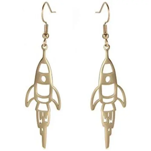 cooltime Stainless Steel Rocket Dangle Earrings for Girls and Women - Science Earrings Unique Gift for Girls cooltime Stainless Steel Rocket Dangle Earrings for Girls and Women - Science Earrings Unique Gift for Girls