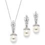 Mariell Light Ivory Pearl Drop Vintage Bridal & Wedding Jewelry Set, Great for Everyday Wear and Gifts