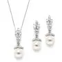 Mariell Light Ivory Pearl Drop Vintage Bridal & Wedding Jewelry Set, Great for Everyday Wear and Gifts