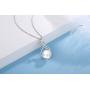 POPGRAT Gifts for Wife Her 10mm White Pearl Necklace Pendant Single Pearl Jewelry Mom Infinity Love Necklace