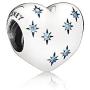 Pandora Womens Disney Cinderella Heart Silver Charm - 791593CFL