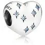 Pandora Womens Disney Cinderella Heart Silver Charm - 791593CFL Pandora Womens Disney Cinderella Heart Silver Charm - 791593CFL