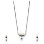 Efulgenz Mangalsutra Indian Traditional Crystal Rhinstone Kundan Gold Plated Pendant Necklace Earring Jewellery Set Efulgenz Mangalsutra Indian Traditional Crystal Rhinstone Kundan Gold Plated Pendant Necklace Earring Jewellery Set